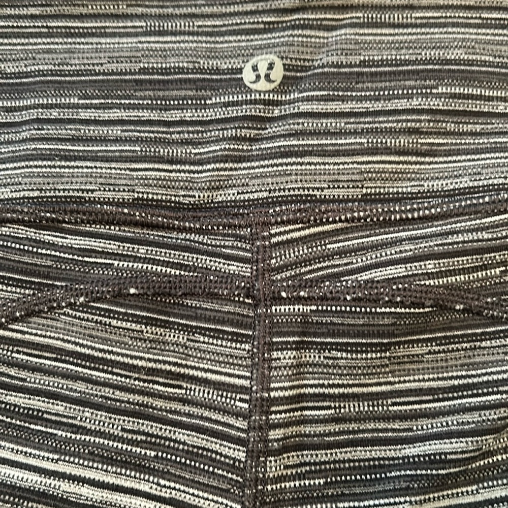 Lululemon Black and Gray Workout Leggings